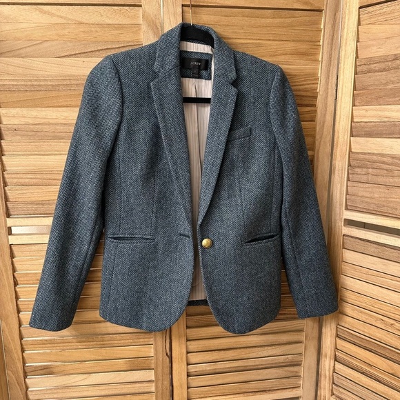 J. Crew x Moon Luxury English fabrics Campbell style blazer Size 2 - Picture 6 of 13